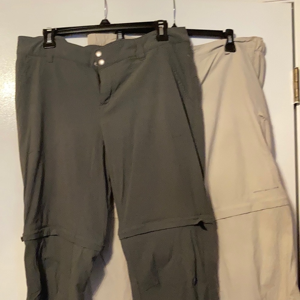 Columbia convertible pants olive and stone size large size 12